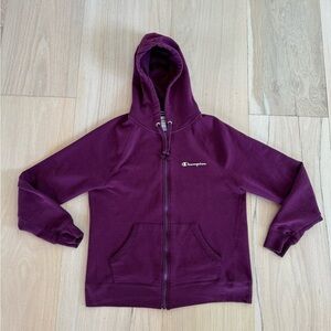 Champion Purple Zip Up Jacket Size Small